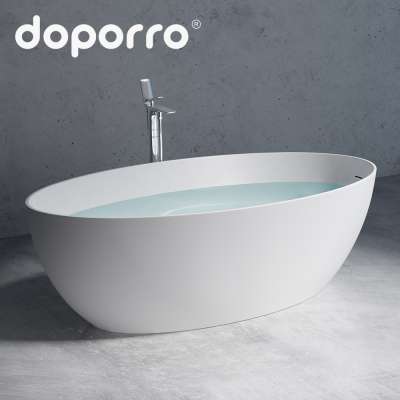 stone oval cultured marble freestanding bathtub price