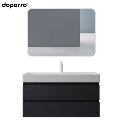 doporro hot  sale led mirror bathroom vanity top mirrored wall hung bathroom cabinet